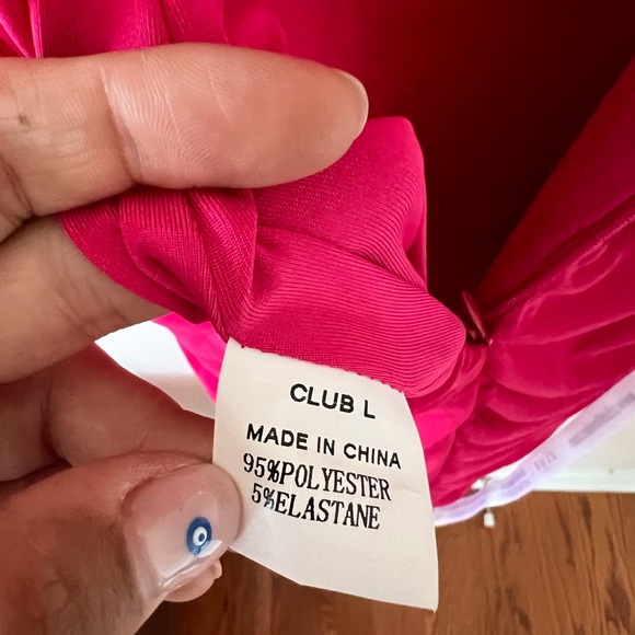 CLUB L LONDON NWT pink bodycon dress size US 4 - Picture 6 of 8